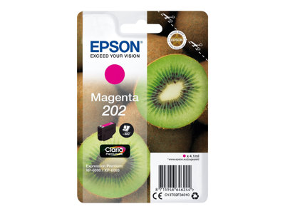 EPSON ink Magenta 202 Premium - singlepack, 4,1ml, 300s, standard