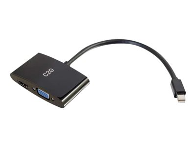 C2G 20cm Mini DisplayPort to HDMI or VGA Adapter Converter 4K UHD