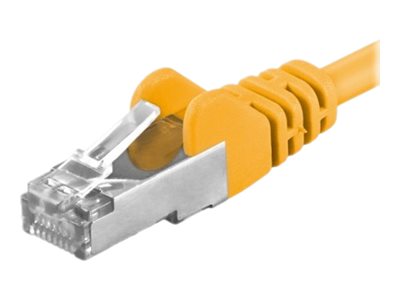 Premiumcord Patch kabel CAT6a S-FTP, RJ45-RJ45, AWG 26/7 2m, žlutá