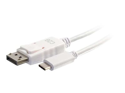 C2G 0.9m (3ft) USB C to DisplayPort Adapter Cable White