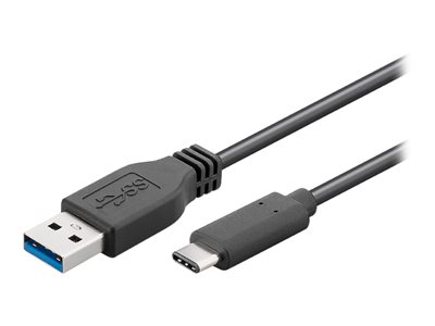 PremiumCord USB-C/male - USB 3.0 A/Male, černý, 0,5m