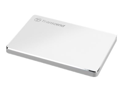 TRANSCEND 1TB StoreJet 25C3S, 2.5", USB-C (3.1 Gen 1) Stylový externí hard disk, ultra-tenký, stříbrný