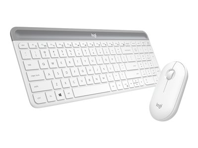 set Logitech slim Wireless MK470 - white, US