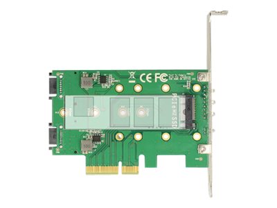 Delock PCI Express Card &gt; 3 x M.2 Slot
