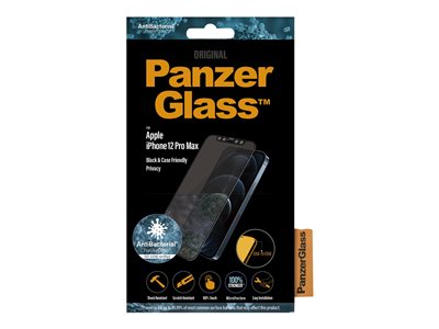 PanzerGlass Original - Ochrana obrazovky pro mobilní telefon - s bezpečnostním filtrem - 6.7" - černá - pro Apple iPhone 12 Pro Max