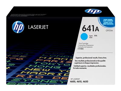 HP 641A Cyan LJ Toner Cart, C9721A (8,000 pages)